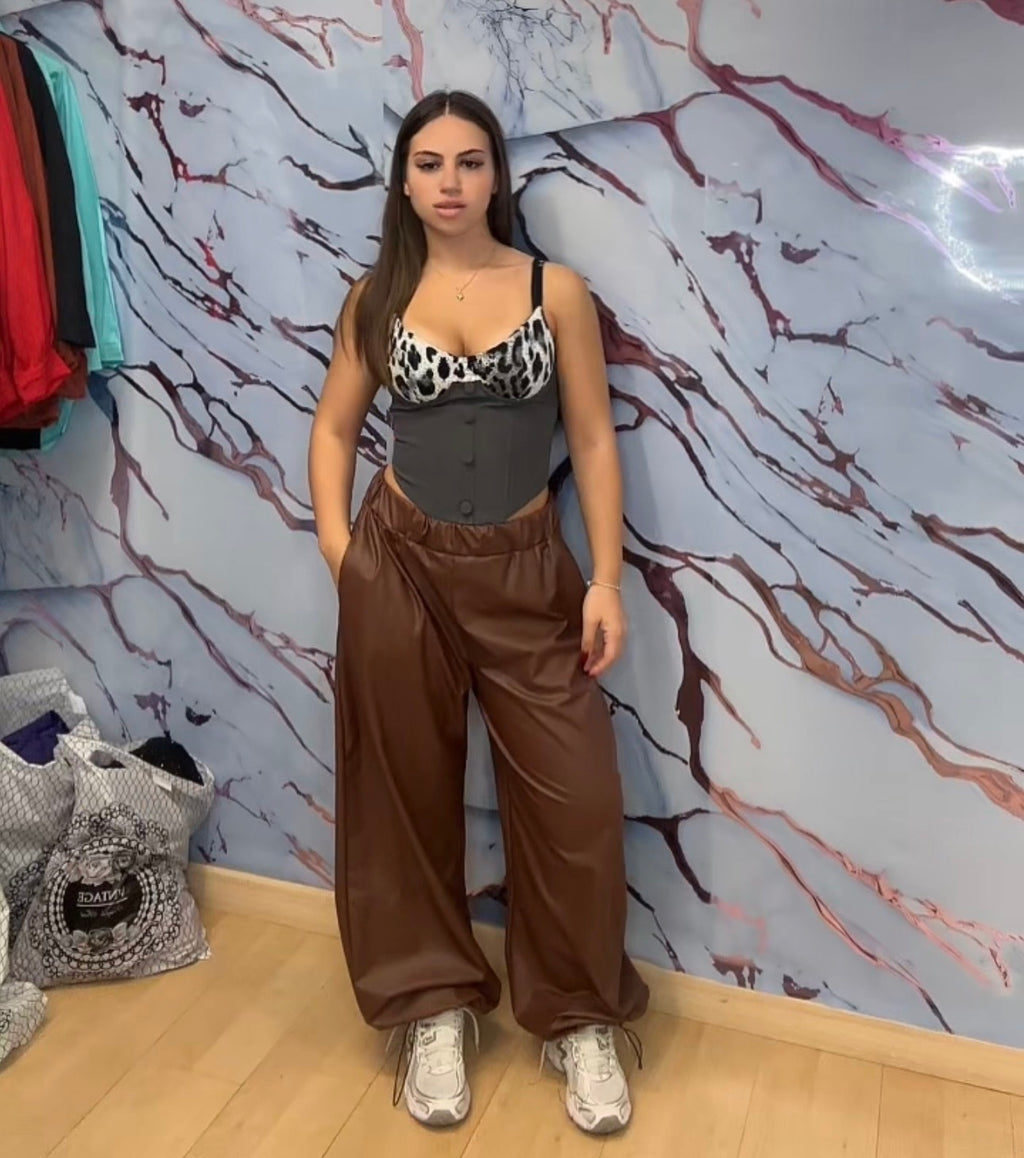 PANTALONE ECOPELLE BALLOON